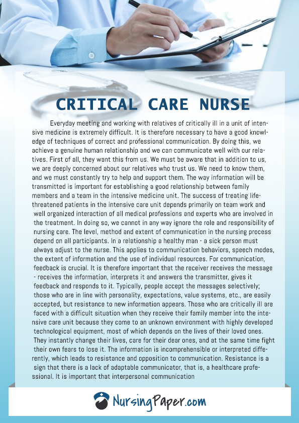 critical analysis essay in nursing
