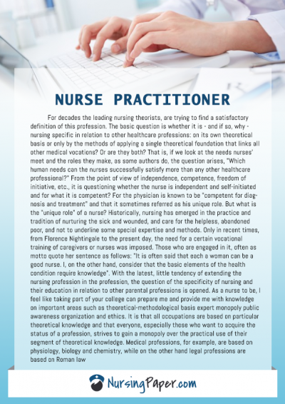 essay introduction nursing