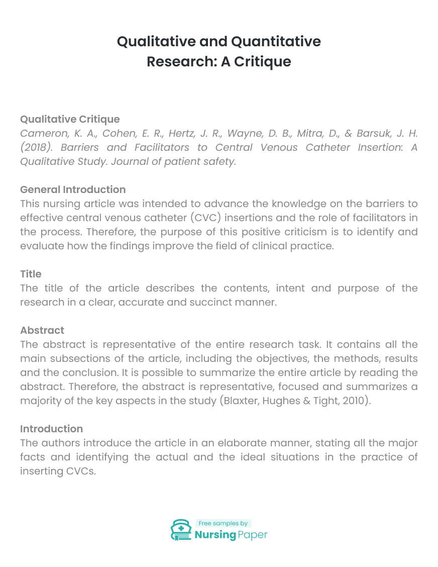 qualitative and quantitative research essay